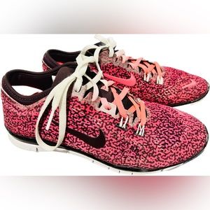 Nike Womens Free 5.0 TR FIT 5 PRT Training Shoe Size 8.5 Pink Dark Purple